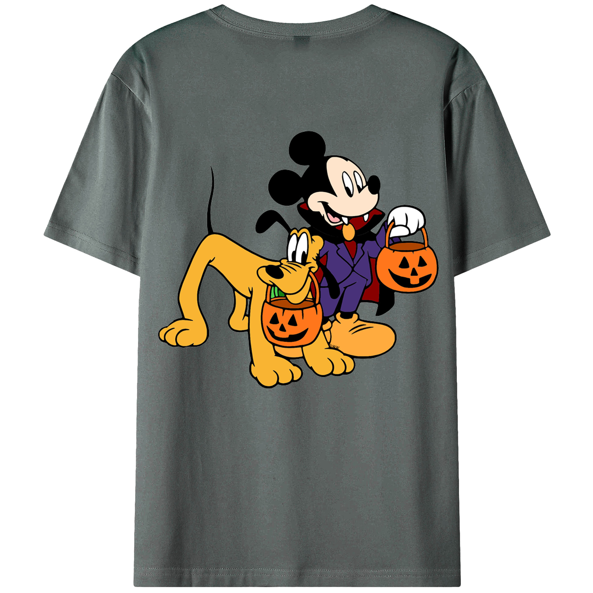 （画像用） ミッキーマウス Mickey Mouse 綿100％半袖Tシャツ（背面プリント）